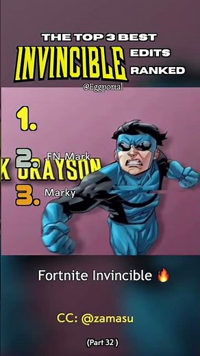 Ranking the Best invincible edits
