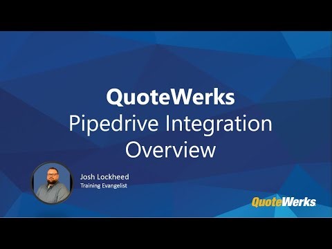 Pipedrive Integration Overview | QuoteWerks Feature Spotlight Webinar