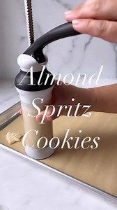 19K views · 265 reactions | Almond spritz cookies are bite-sized cookies with crisp edges and a buttery, melt-in-your-mouth texture. With just six ingredients, they’re quick and simple to make! Perfect for the holidays! Day 7 of 9 Days of Christmas Cookies #spritzcookies #almondspritzcookies #holidaycookies #christmascookies #cookies #homemadecookies | Sweet & Savory | Facebook