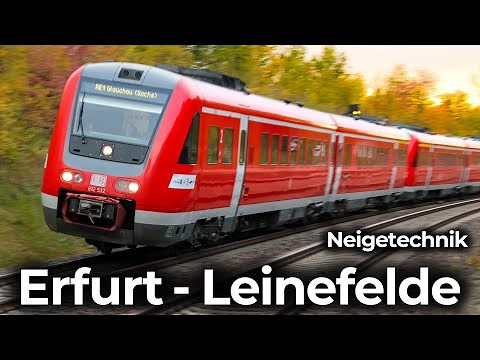 Neigetechnik unter dem Regenbogen | Führerstandsmitfahrt Erfurt - Leinefelde | RegioSwinger – BR 612