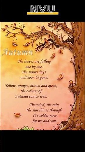 🍂 Beautiful Autumn Poem for Kids | Learn Seasons with Rhyme 🌞🍁🌧️🙏