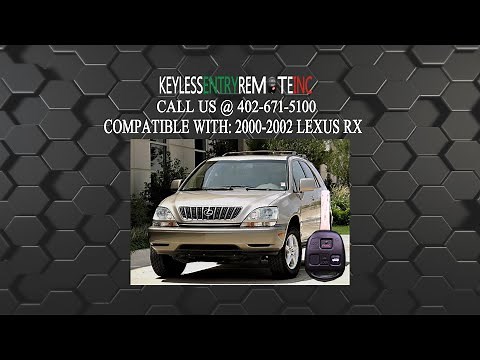 How To Replace Lexus RX Key Fob Battery 2000-2002 FCCID: N14TMTX-1