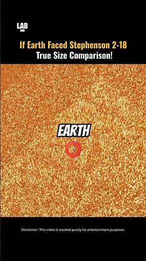 Earth vs Stephenson 2-18: Mind-Blowing Size Comparison! #shorts #lab360 #space #trending