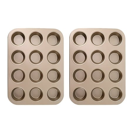 Summer Savings Qaailabf 12 Hole Muffin Pan Baking Utensils Nonstick Cupcake Baking Pan Mini Pie Baking Pan Heavy-Duty Carbon Steel Muffin Tray Oven Baking Standard Baking Pan - Walmart.ca
