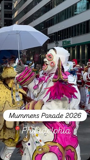 Fernando Camino on Instagram: "2026 Mummers Parade: Avalon String Band Captains Doing- “Confection Perfection” The Avalon String Band Captains take center stage at the 2026 Mummers Parade with their delightful theme “Confection Perfection.” From colorful costumes to sweet choreography, this performance brings fun, flair, and classic Mummers charm to Broad Street on New Year’s Day. 📍 Philadelphia, PA 📅 January 1, 2026 #AvalonStringBand #MummersParade #MummersParade2026 #ConfectionPerfection #st