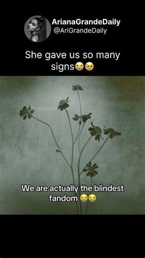 We are actually the blindest fandom #arianagrande