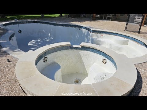 swimming pool re-plaster prep process