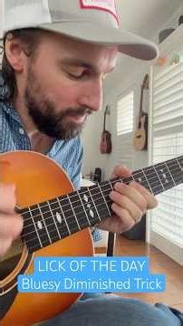 Easy Diminished Blues Lick - Key of C #guitarlicks #guitarlessons