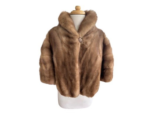 Vintage Mink Fur Stole, 1950s Cape Wrap, Satin Lined - Etsy