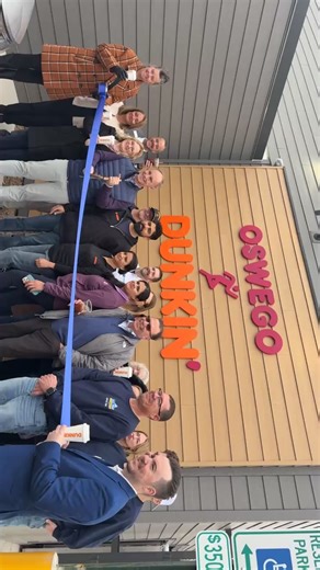 Now Brewing in Oswego: Ribbon cutting at Dunkin’ on Route 71 & Plainfield Road. ☕️ | Village of Oswego, Illinois