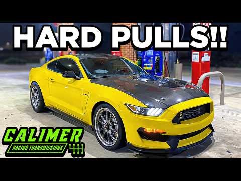 First HARD PULLS With Built Transmission In 900HP Shelby GT350!!