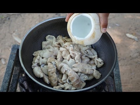 Chitterlings in Coconut Water | Braised Pork Chitterlings Recipe | How To Cook Chitterlings