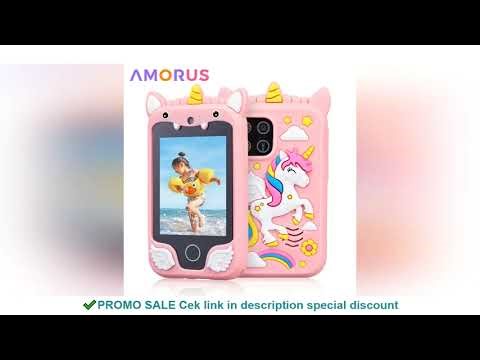 Kids Smart Phone Camera Toys Touchscreen Unicorn Baby Mobile MP3 Player Digital Camera Educational T