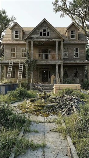 Luxury Palace Restoration | From Ruined Mansion to Royal Interior #construction #restoration