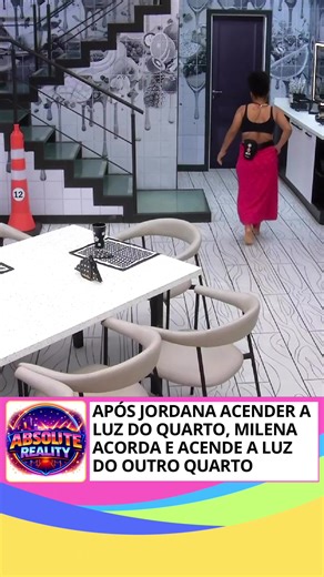 Após Jordana acender a luz do Quarto Eternidade enquanto cumpria o castigo do Monstro, Milena acorda e acende a luz do Quarto Voar. Vídeo: TV Globo