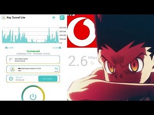 VPN ilimitado para Vodacom 2025- testando velocidade de Key tunnel lite x29