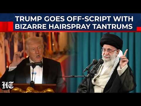 Amid Khamenei Tensions, Trump's Bizarre ‘Hairspray Hoax’ Remark Stuns Governors During Dinner