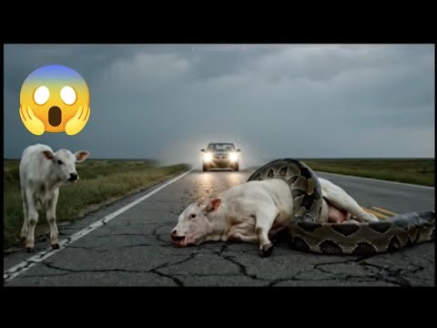 Courageous Rescue Team Fights Giant Python to Save Innocent Cow 🐍