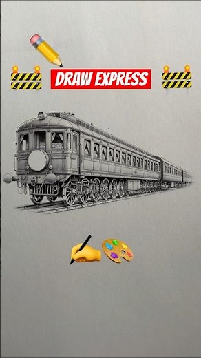 7 Levels of Train Drawing: How to Draw a Train #art #shorts