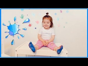 Learn colors with Hand paint & Feet Paint!