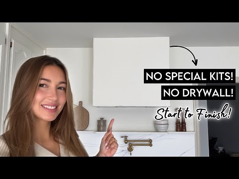 PLASTER Range Hood DIY l Easy & BUDGET FRIENDLY!