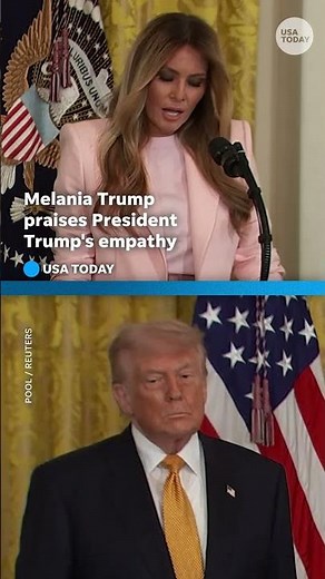 Melania Trump's remarks on president's empathy appear to spark laughter