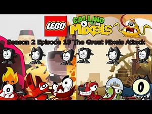 Lego Calling All Mixels S2 Ep10 The Great Nixels Attack (Stop Motion)