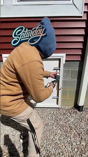 Check out our customers crawl space door. Install and made. #crawlspace #crawlspacedoor