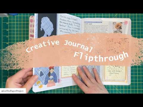 Creative Journal Flip Through - January 2026 - A Look At My January Entries - Composition Notebook