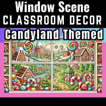 Window Scene: Sweeten Your Classroom with a Candy Land -Themed Window