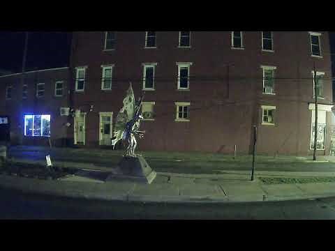 LIVE 24/7 Mothman Statue Cam | Outside the Mothman Museum, Point Pleasant WV