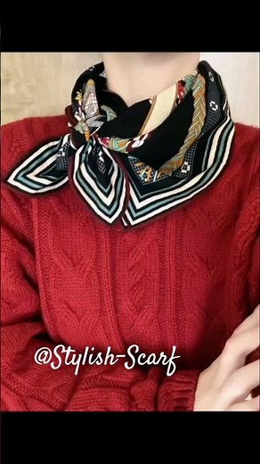 Effortlessly Stylish: A Step-by-Step Guide to Tying the Perfect Square Scarf Knot #Chicstyle