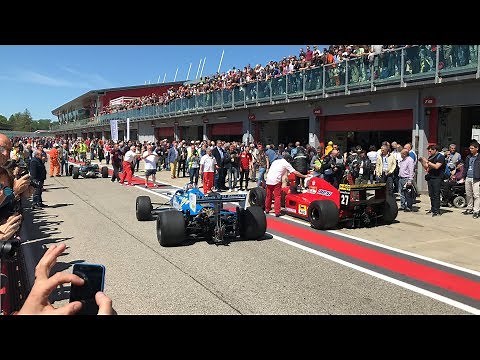 Historic Minardi Day 2019 - PURE SOUND Formula 1 (F1) V10 V12 and more at Imola