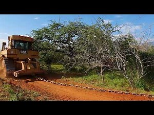 D6 Caterpillar bulldozer land clearing