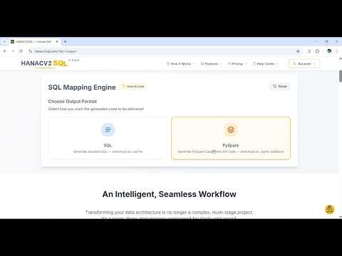 SAP HANA Calculation View to PySpark / SQL | One-Click Conversion for Databricks & Microsoft Fabric