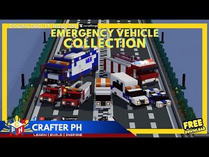 Minecraft Emergency Vehicle Collection #2 for Kids 🚗 Free Police Car, Fire Truck & More!