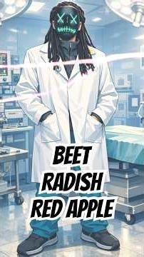 THE POWER OF BEET RADISH AND RED APPLE