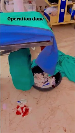 Operation done" means a surgical procedure has been completed, involving either open cuts or minimal