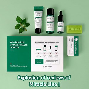 394K views · 1.1K reactions | Explosion of reviews of Miracle Line❗ Were you hesitant to try it out❓❓ Experience yourself great skin changes with the Starter Kit❗ Less irritation, faster soothing effect Miracle 4-step will strengthen your sensitive skin:) | Somebymi Malaysia | Facebook