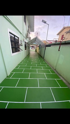 Decorative overlay Brick pattern $450 sq ft include materials and labour Contact 6093869/ 6656419 #fabulouscretegy #fyp #guyana #floors