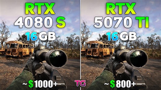 RTX 4080 SUPER vs RTX 5070 Ti - Test in 10 games | 4K