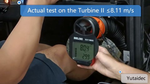 Obokidlyamor 2PCS Upgraded Turbine II Intake Pipe Wind Sense Simulator Wind Speed Change on Steering Wheel of Racing Game PC USB for Logitech/Thrustmaster/fanatec G923 G920 G29 Intake Pipe (Black-1)