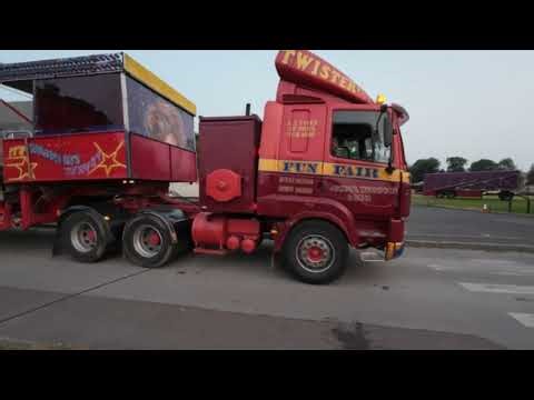 Pearson's | Thompson's Funfair TRANSPORT | PULL DOWN | PULL OFF Sutton Lawns August 2024