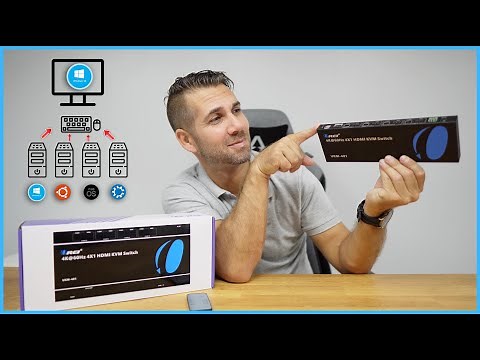 Best KVM Switch 4x1 - Control 4 PCs on 1 Display by OREI (UKM-401)