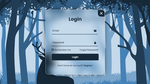 HTML&CSS&JavaScript实现网页登录注册表单