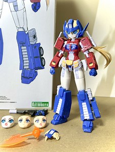 Kotobukiya Transformers Cross Frame Girl OPTIMUS PRIME Humikane Shimada Ver. Model Kit In-Hand Images