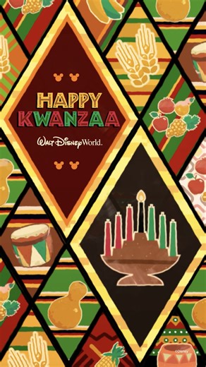Walt Disney World on Instagram: "Happy Kwanzaa! Wishing you a joyful celebration from Walt Disney World Resort! ❤️✨"