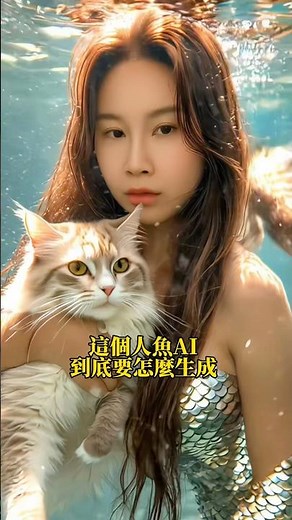 超美人魚IA怎麼製作⁉️👉操作超級簡單只需要「耐心」等4小時 #美人魚Ai #換頭術 #人魚 #TikTok #人魚特效 #人魚濾鏡 #曼赤肯 #曲曲 #貓