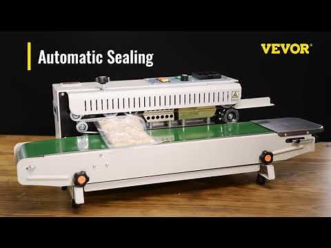 VEVOR Continuous Bag Band Sealing Machine🍞 - FR900K with Printing Function