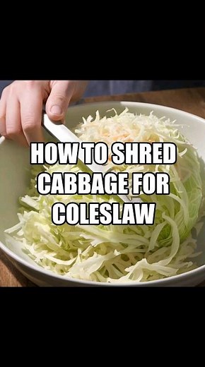 How To Shred Cabbage For Coleslaw #shortsfeed #shorts
